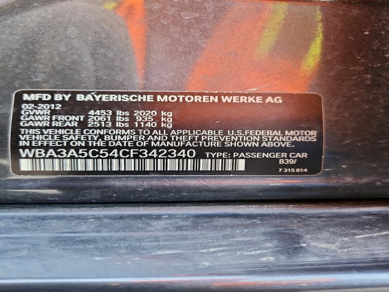 Aukcja sprzedaży 2012 Bmw 328, vin: WBA3A5C54CF342340, numer aukcji: 78959615