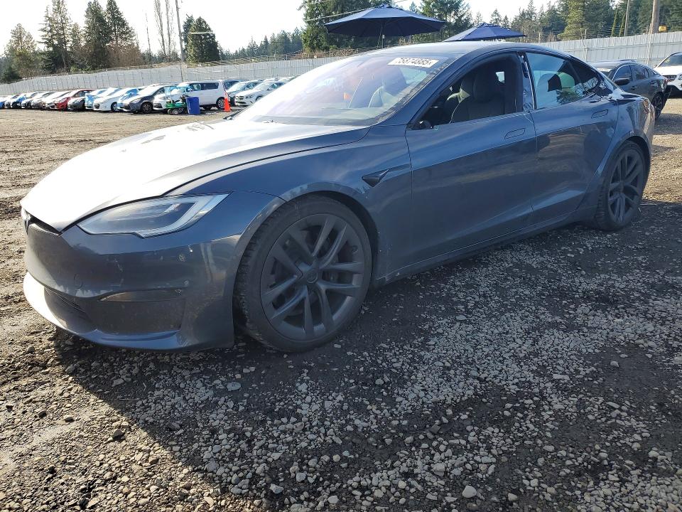 75874885 :رقم المزاد ، 5YJSA1E6XMF433695 vin ، 2021 Tesla Model S مزاد بيع
