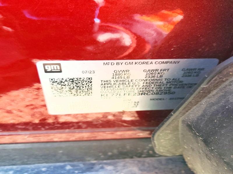 Aukcja sprzedaży 2024 Chevrolet Trax, vin: KL77LFE23RC082950, numer aukcji: 75062535
