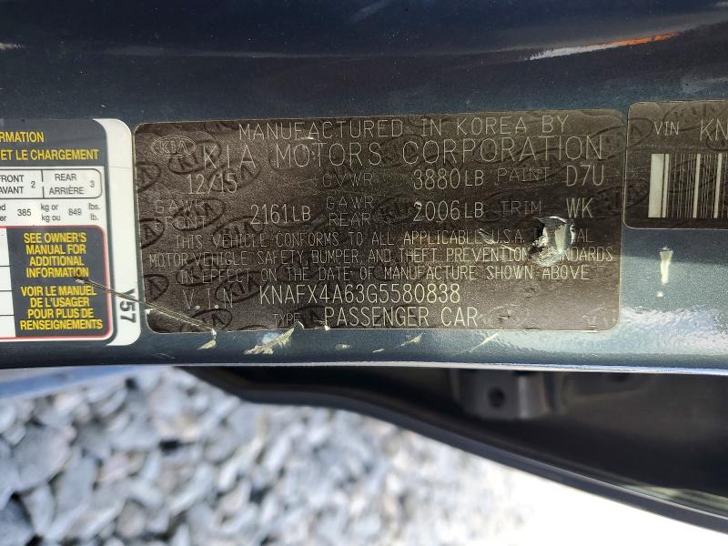 Продажа на аукционе авто 2016 Kia Forte, vin: KNAFX4A63G5580838, номер лота: 76124945