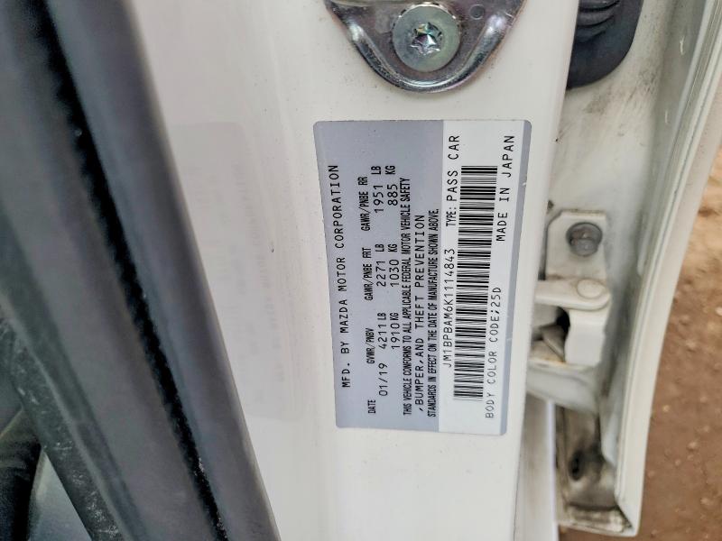 Продаж на аукціоні авто 2019 Mazda 3, vin: JM1BPBAM6K1114843, номер лоту: 78590865