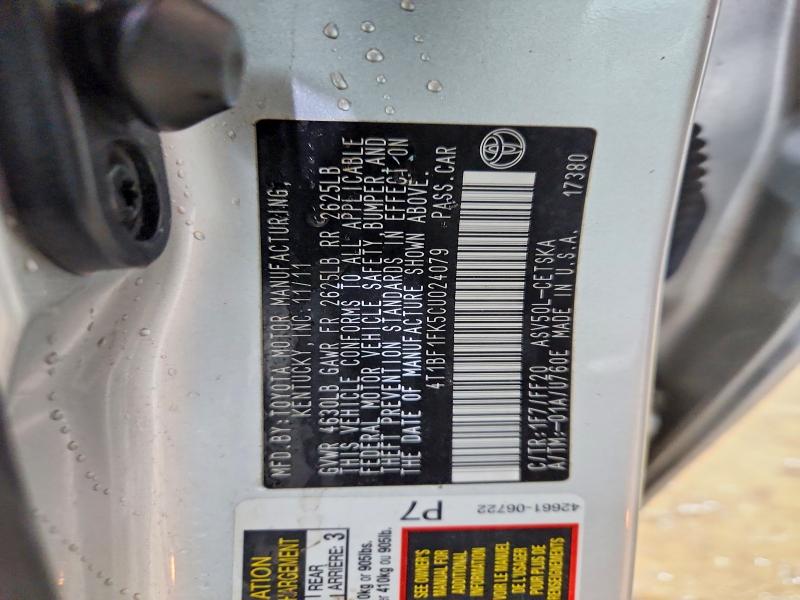 78402365 :رقم المزاد ، 4T1BF1FK5CU024079 vin ، 2012 Toyota Camry مزاد بيع