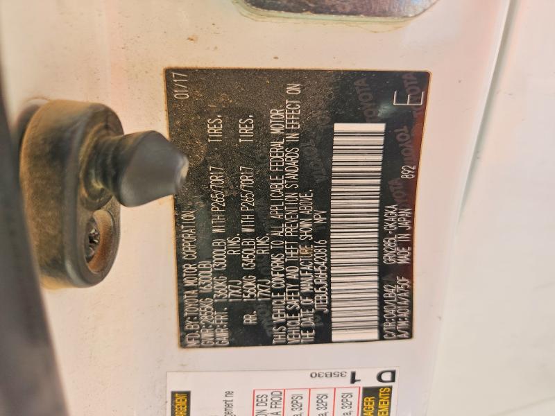 2017 Toyota 4runner მანქანა იყიდება აუქციონზე, vin: JTEBU5JR6H5420816, აუქციონის ნომერი: 78774375