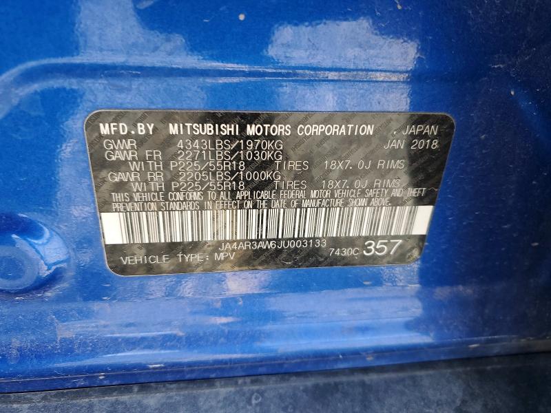 Продаж на аукціоні авто 2018 Mitsubishi Outlander Sport, vin: JA4AR3AW6JU003133, номер лоту: 78495955