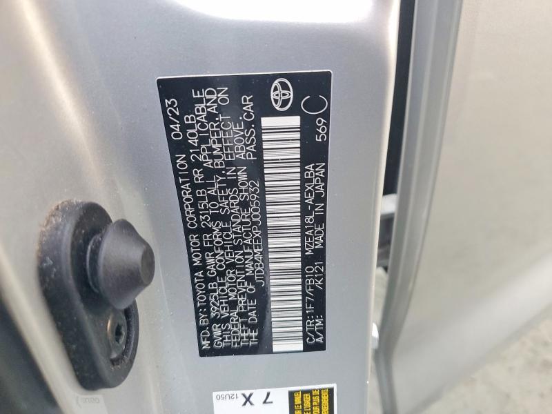 2023 Toyota Corolla მანქანა იყიდება აუქციონზე, vin: JTDB4MEEXPJ005932, აუქციონის ნომერი: 76655175