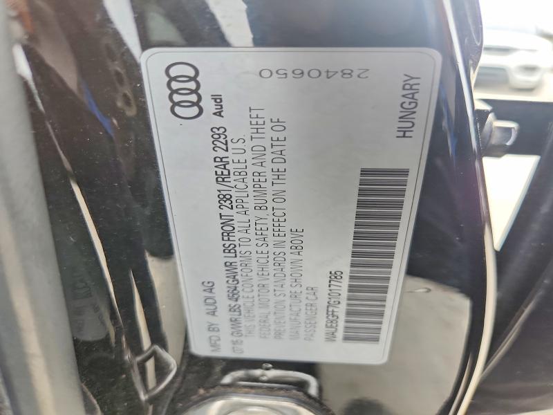 Продаж на аукціоні авто 2016 Audi A3, vin: WAUE8GFF7G1017785, номер лоту: 76936785