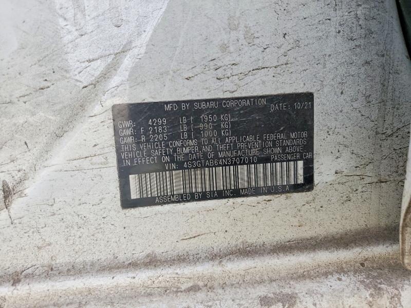 Продажа на аукционе авто 2022 Subaru Impreza, vin: 4S3GTAB64N3707010, номер лота: 75904605