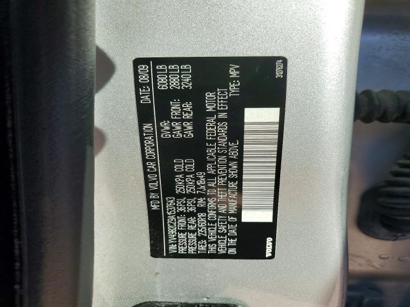 Продаж на аукціоні авто 2010 Volvo Xc90, vin: YV4982CZ9A1537643, номер лоту: 76256085