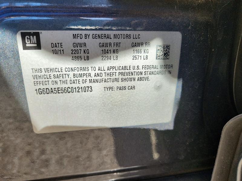 76432925 :رقم المزاد ، 1G6DA5E56C0121073 vin ، 2012 Cadillac Cts مزاد بيع