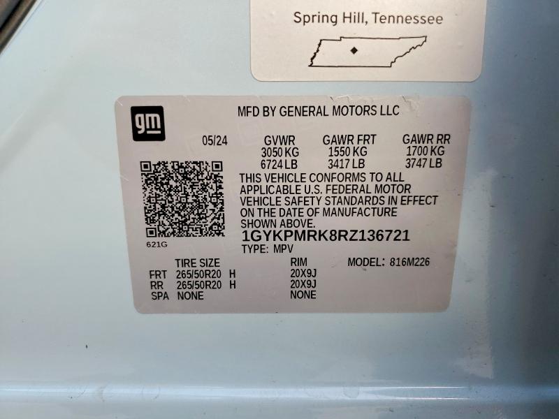 Продажа на аукционе авто 2024 Cadillac Lyriq Tech, vin: 1GYKPMRK8RZ136721, номер лота: 73290085