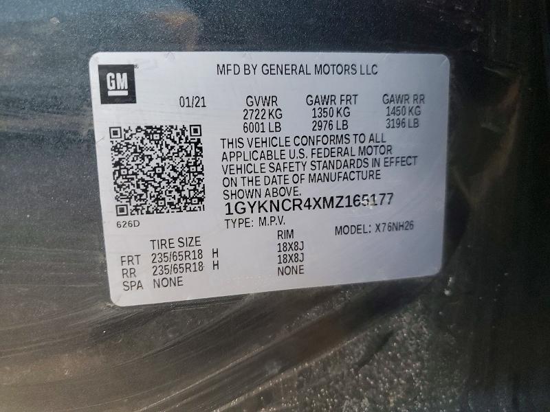 Aukcja sprzedaży 2021 Cadillac Xt5, vin: 1GYKNCR4XMZ165177, numer aukcji: 76926645