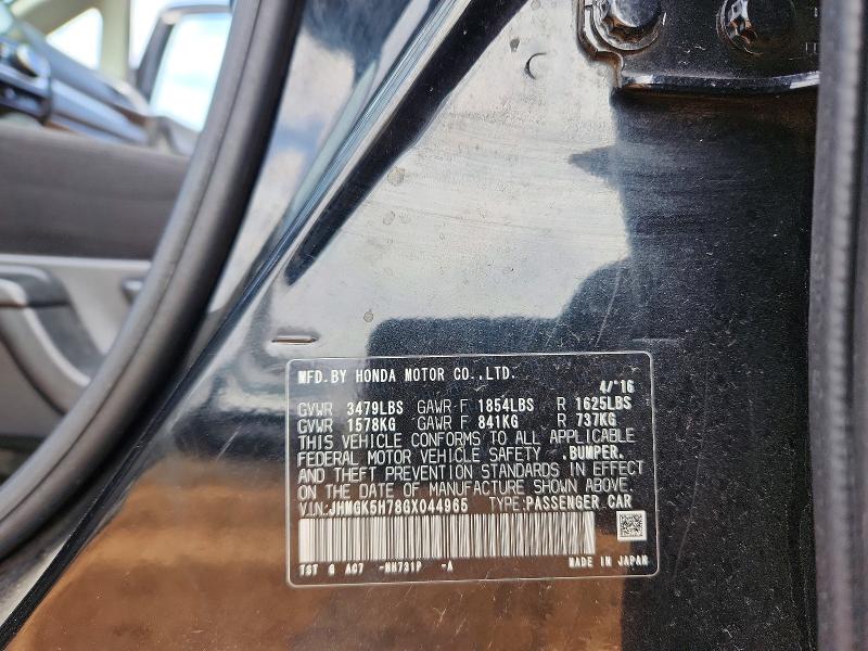 Aukcja sprzedaży 2016 Honda Fit, vin: JHMGK5H78GX044965, numer aukcji: 75791125