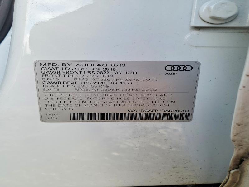 Aukcja sprzedaży 2013 Audi Q5, vin: WA1DGAFP1DA098084, numer aukcji: 78353515