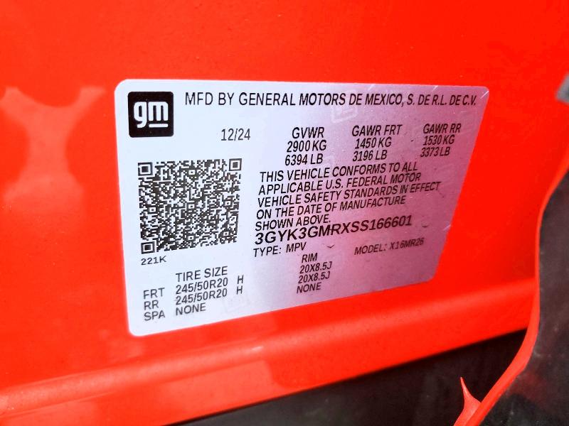 Продаж на аукціоні авто 2025 Cadillac Optiq, vin: 3GYK3GMRXSS166601, номер лоту: 76945265