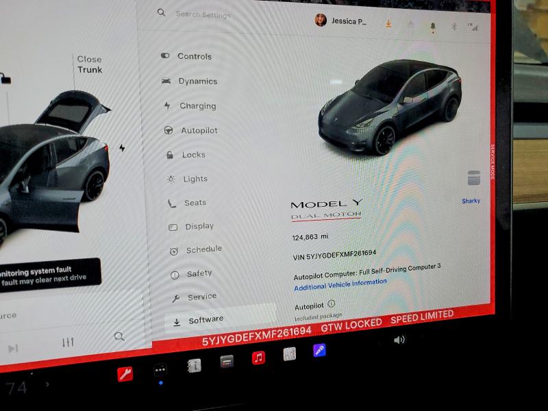 2021 Tesla Model Y მანქანა იყიდება აუქციონზე, vin: 5YJYGDEFXMF261694, აუქციონის ნომერი: 76156765