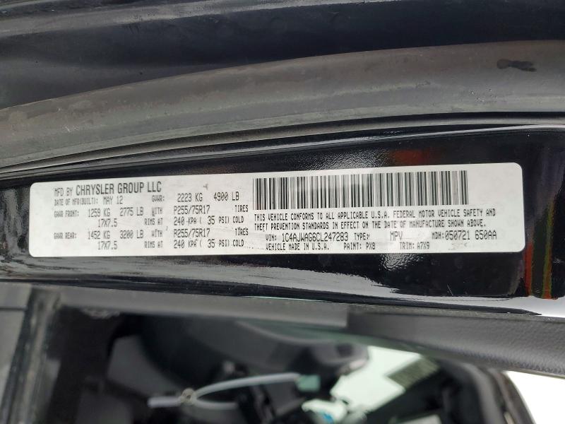 Aukcja sprzedaży 2012 Jeep Wrangler, vin: 1C4AJWAG6CL247283, numer aukcji: 73862705