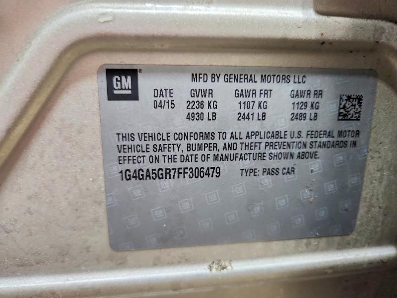 78459015 :رقم المزاد ، 1G4GA5GR7FF306479 vin ، 2015 Buick Lacrosse مزاد بيع