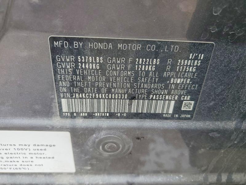 Aukcja sprzedaży 2019 Acura Rlx, vin: JH4KC2F96KC000330, numer aukcji: 78627445
