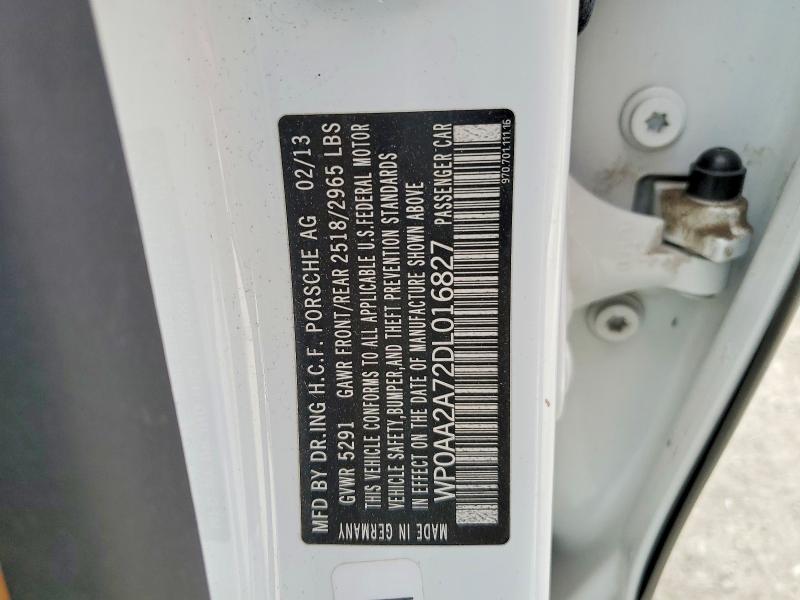 Продаж на аукціоні авто 2013 Porsche Panamera, vin: WP0AA2A72DL016827, номер лоту: 78858995