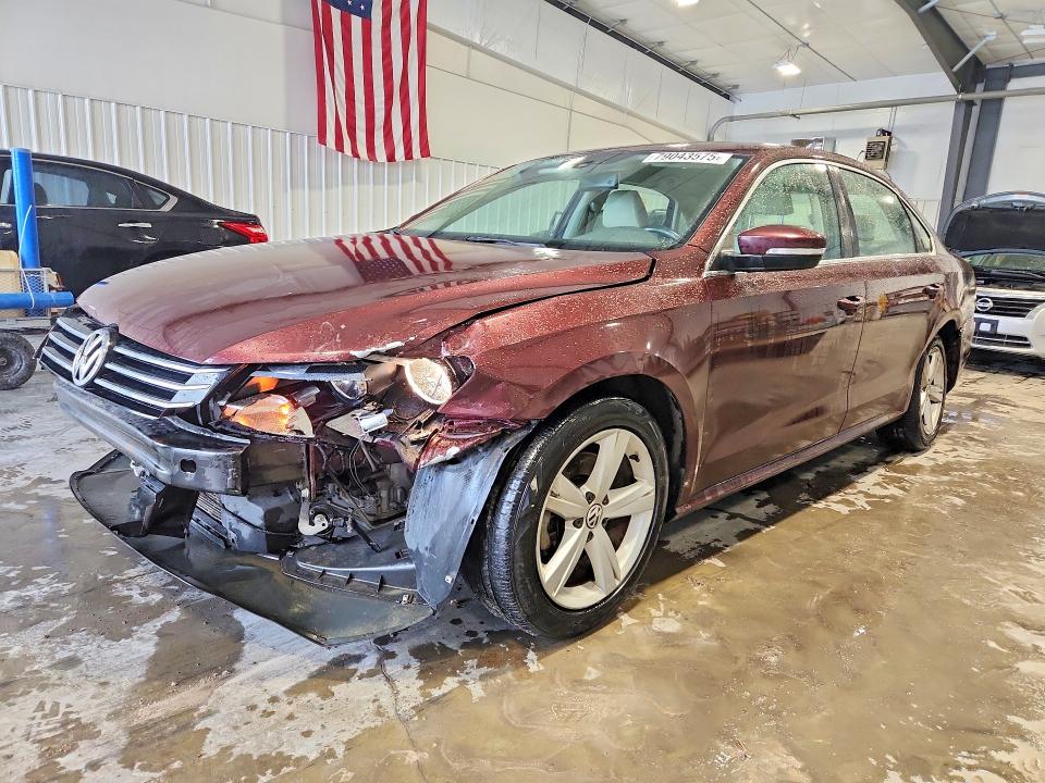 Auction sale of the 2014 Volkswagen Passat, vin: 1VWBP7A33EC019554, lot number: 79043575