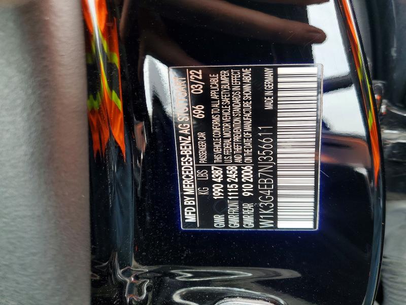 Продаж на аукціоні авто 2022 Mercedes-benz A, vin: W1K3G4EB7NJ356611, номер лоту: 78319845