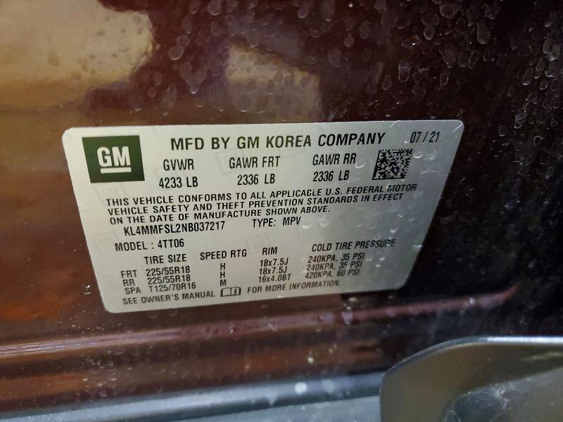 Продажа на аукционе авто 2022 Buick Encore Gx, vin: KL4MMFSL2NB037217, номер лота: 75468035