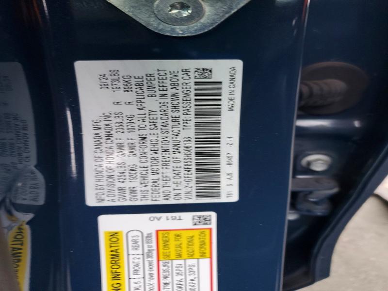 Aukcja sprzedaży 2025 Honda Civic, vin: 2HGFE4F85SH306188, numer aukcji: 75412245