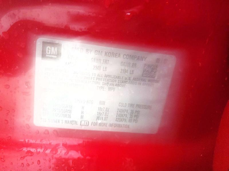 2018 Buick Encore მანქანა იყიდება აუქციონზე, vin: KL4CJGSB8JB538303, აუქციონის ნომერი: 76981265