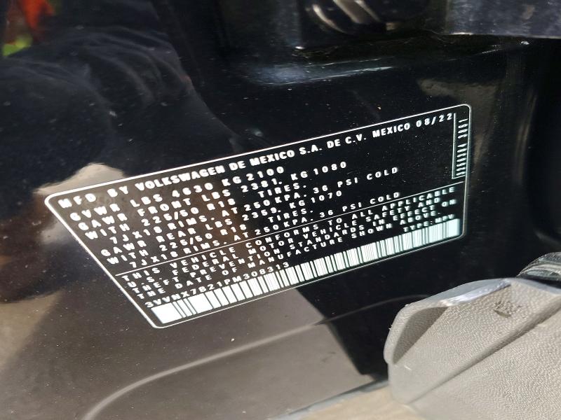 Aukcja sprzedaży 2023 Volkswagen Taos, vin: 3VVNX7B21PM308313, numer aukcji: 77592305