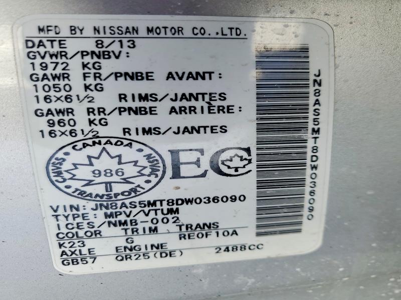 Aukcja sprzedaży 2013 Nissan Rogue, vin: JN8AS5MT8DW036090, numer aukcji: 78410475