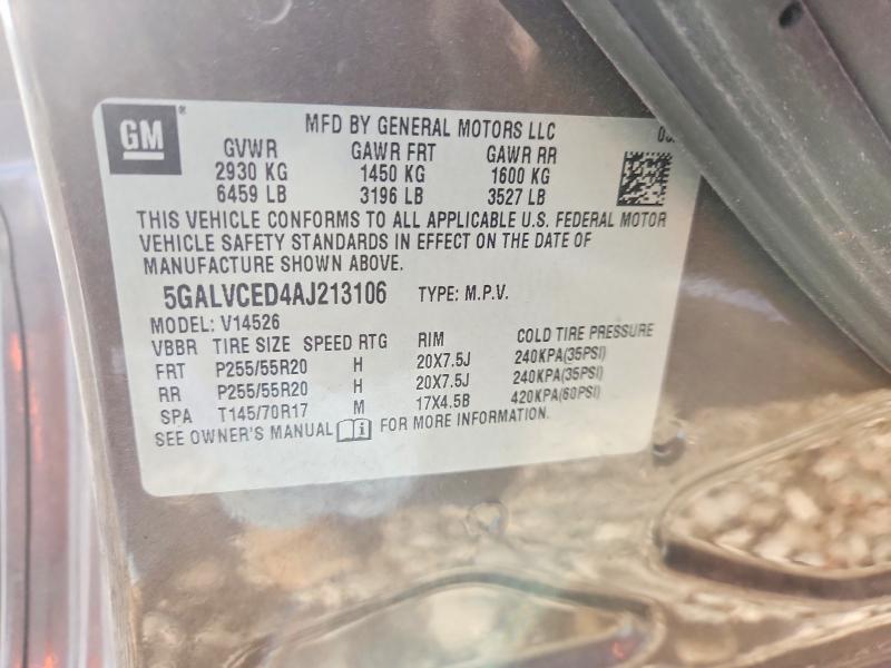 Продаж на аукціоні авто 2010 Buick Enclave, vin: 5GALVCED4AJ213106, номер лоту: 76412355