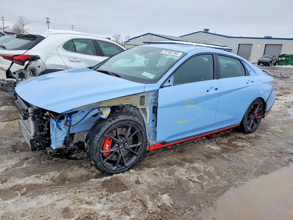 78182765 :رقم المزاد ، KMHLW4DK4SU035274 vin ، 2025 Hyundai Elantra N مزاد بيع