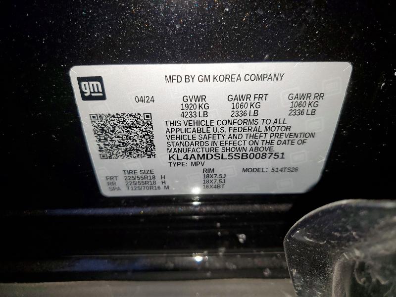 Aukcja sprzedaży 2025 Buick Encore Gx, vin: KL4AMDSL5SB008751, numer aukcji: 78836625
