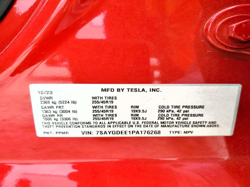 Продаж на аукціоні авто 2023 Tesla Model Y, vin: 7SAYGDEE1PA176268, номер лоту: 78226025