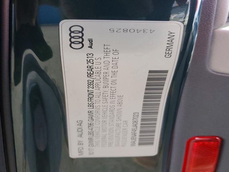 Aukcja sprzedaży 2018 Audi A4, vin: WAUENAF45JA087023, numer aukcji: 78350855