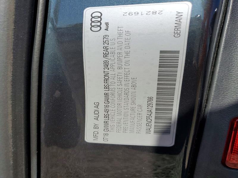 2018 Audi A5 მანქანა იყიდება აუქციონზე, vin: WAUENCF54JA129766, აუქციონის ნომერი: 78645795