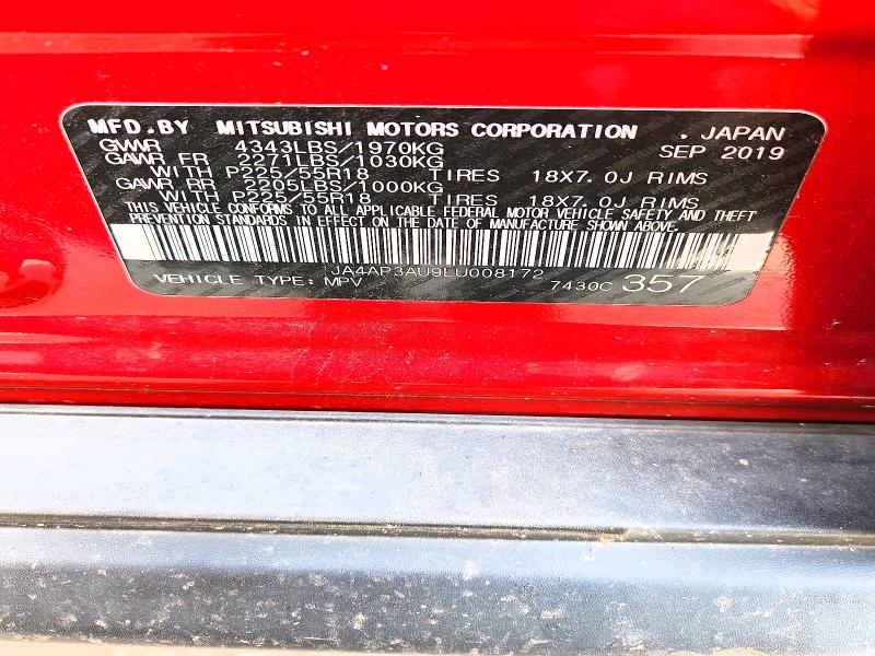 Aukcja sprzedaży 2020 Mitsubishi Outlander Sport, vin: JA4AP3AU9LU008172, numer aukcji: 75745385