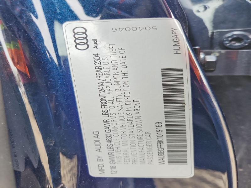 Продаж на аукціоні авто 2019 Audi A3, vin: WAUBEGFF8K1019159, номер лоту: 76932635