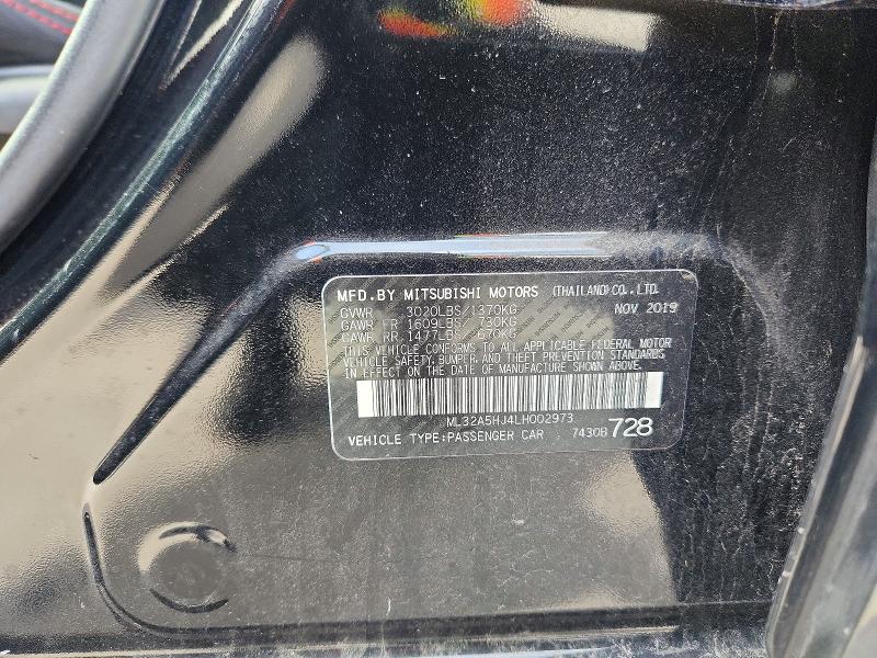 Продаж на аукціоні авто 2020 Mitsubishi Mirage, vin: ML32A5HJ4LH002973, номер лоту: 77596795