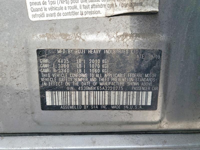 Продаж на аукціоні авто 2010 Subaru Legacy, vin: 4S3BMBK65A3220275, номер лоту: 79223415
