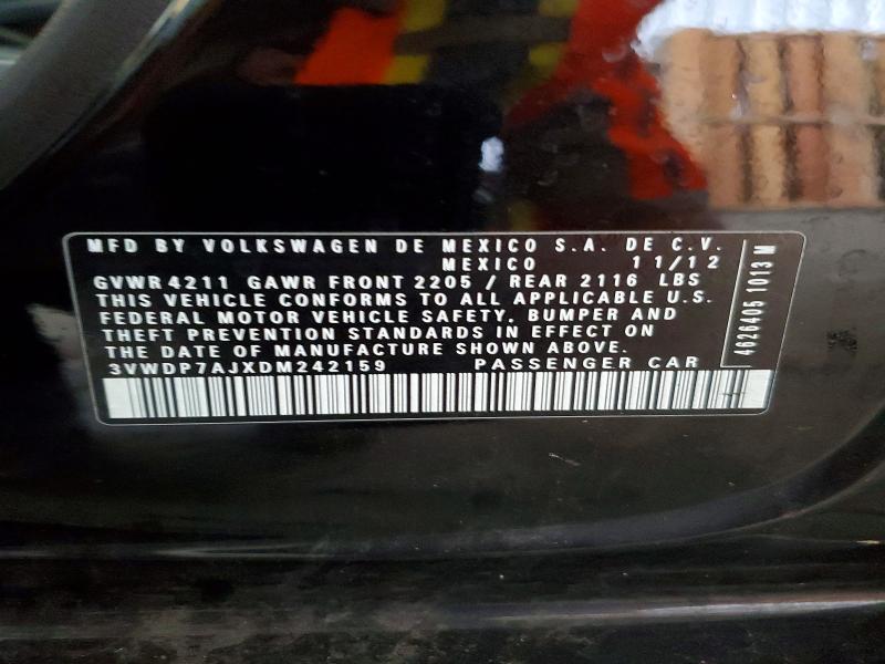 Aukcja sprzedaży 2013 Volkswagen Jetta, vin: 3VWDP7AJXDM242159, numer aukcji: 79273465