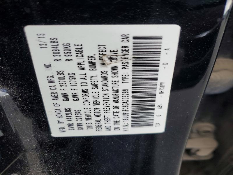 2016 Acura Tlx მანქანა იყიდება აუქციონზე, vin: 19UUB1F39GA005299, აუქციონის ნომერი: 77719125