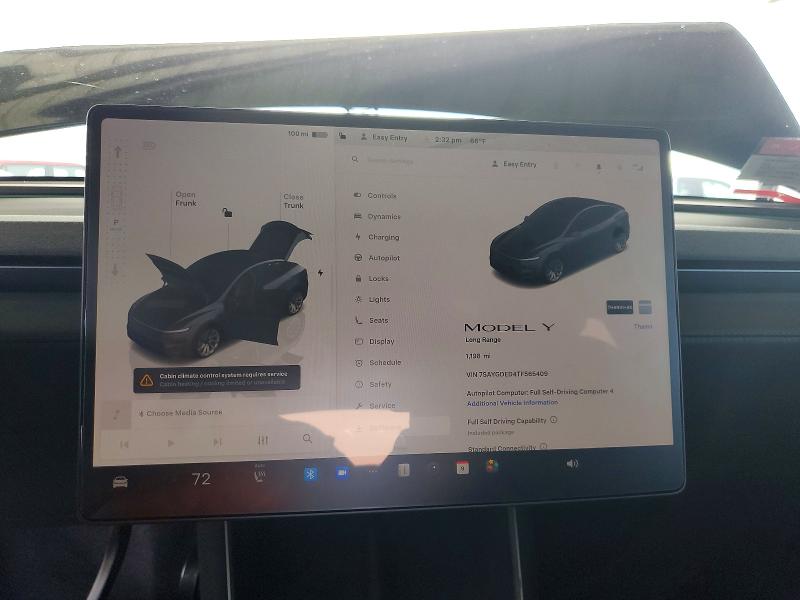 Продажа на аукционе авто 2026 Tesla Model Y, vin: 7SAYGDED4TF565409, номер лота: 76642165