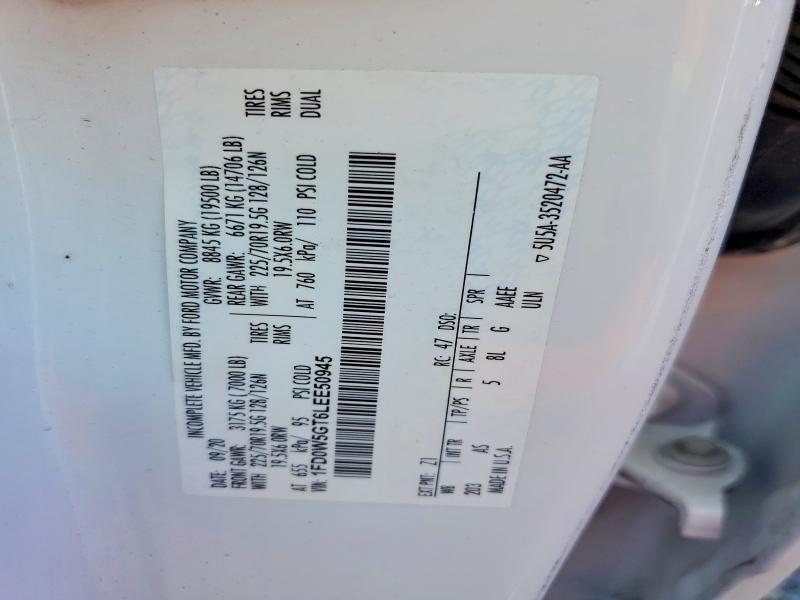 2020 Ford F550 Super მანქანა იყიდება აუქციონზე, vin: 1FD0W5GT6LEE50945, აუქციონის ნომერი: 76671855