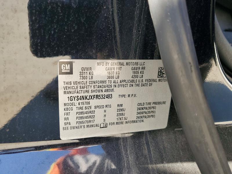 Продажа на аукционе авто 2015 Cadillac Escalade, vin: 1GYS4NKJXFR532483, номер лота: 76968235