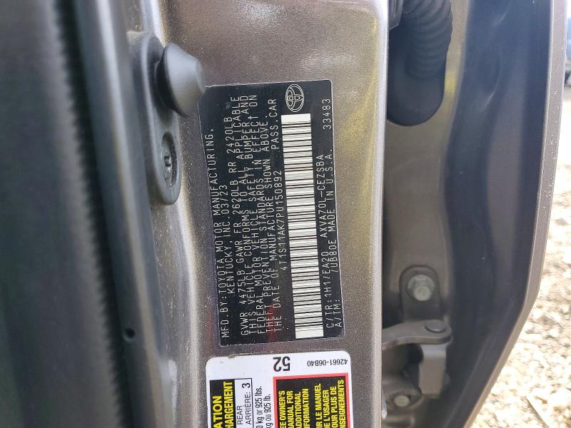 78432755 :رقم المزاد ، 4T1S11AK7PU150892 vin ، 2023 Toyota Camry مزاد بيع