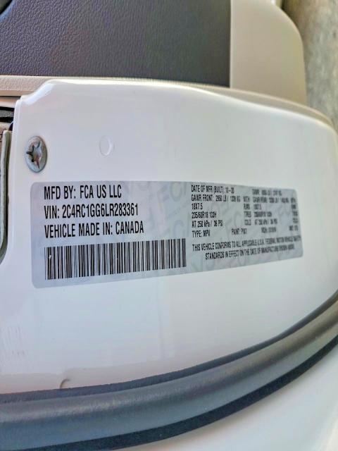 Продаж на аукціоні авто 2020 Chrysler Pacifica, vin: 2C4RC1GG6LR283361, номер лоту: 77670595