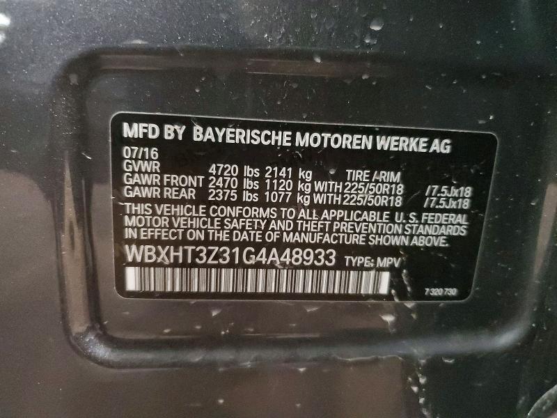 Продажа на аукционе авто 2016 Bmw X1, vin: WBXHT3Z31G4A48933, номер лота: 79007505