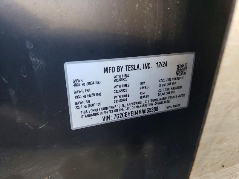 Aukcja sprzedaży 2024 Tesla Cybertruck, vin: 7G2CEHED4RA055388, numer aukcji: 79023655
