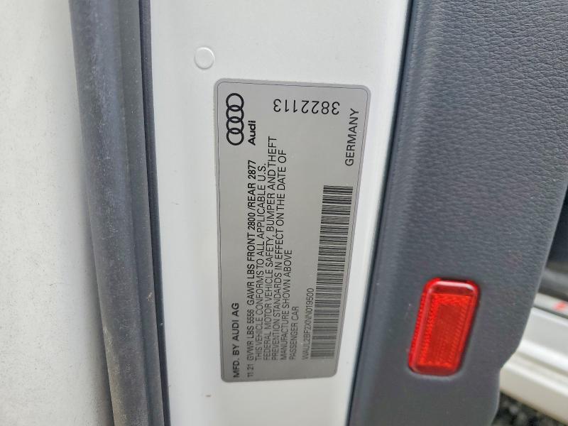 Продажа на аукционе авто 2022 Audi A6, vin: WAUL2BF2XNN019500, номер лота: 76590035